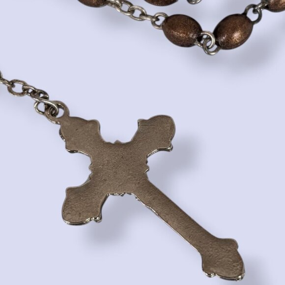 V. Lourdes Metallic Beaded "Eau de Lourdes" Rosary - Picture 5 of 6